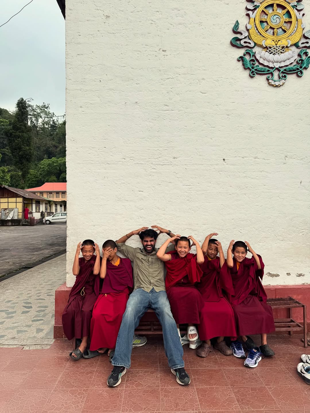 Making friends in Sikkim